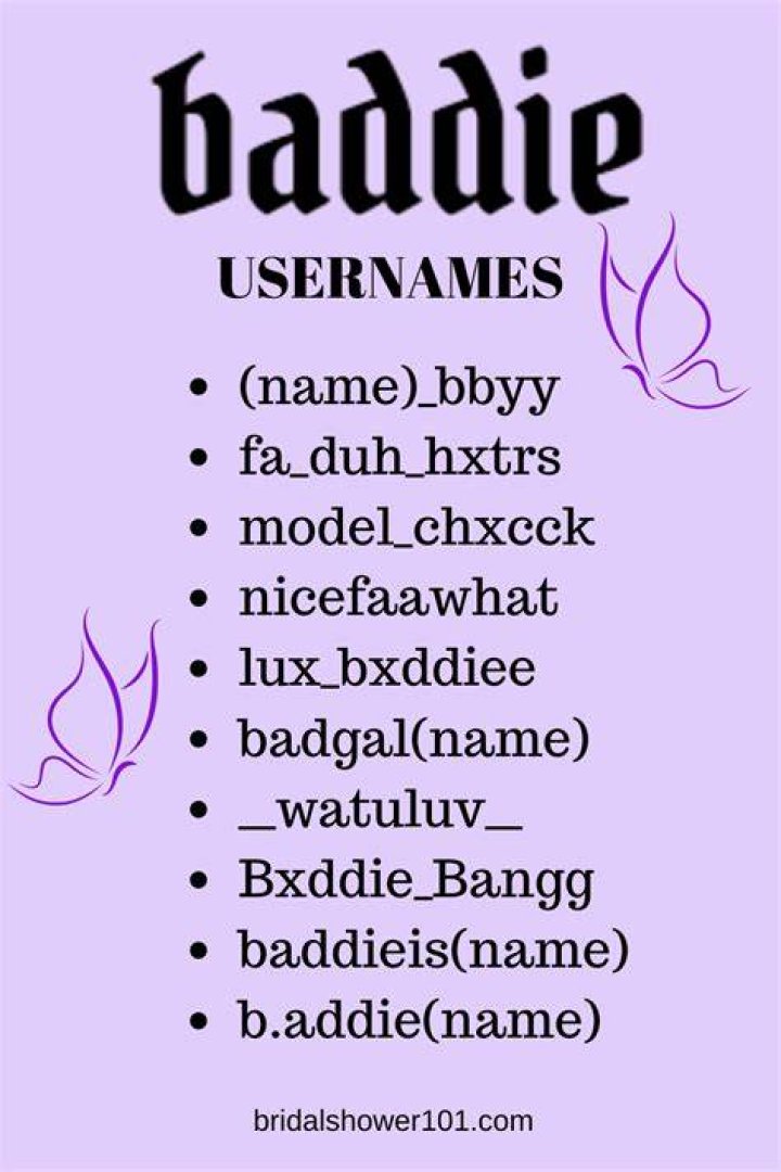 64 Baddie Instagram Names (Available) Bridal Shower 101