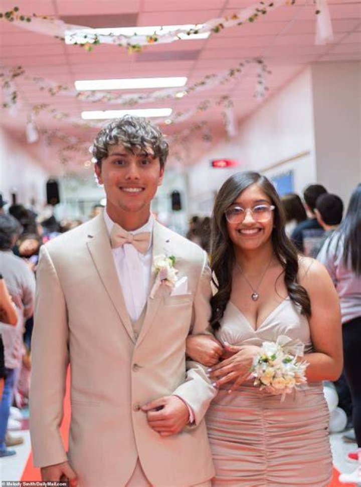 Alexee Trevizo is all smiles at prom three months after dumping baby in
