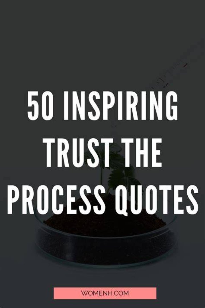 Awe-Inspiring Trust The Process Quotes To Guide Your Journey