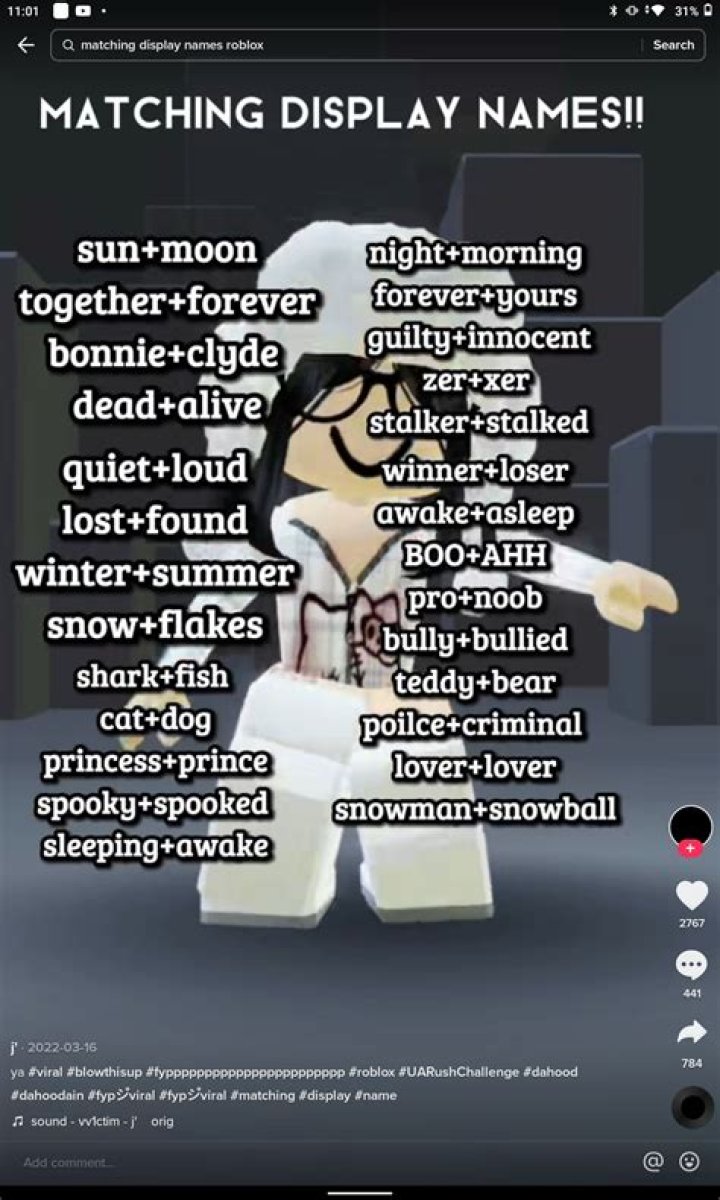 Baddie names for roblox