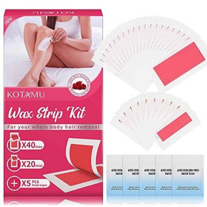 Body Wax Strips, KOTAMU Hair Removal Waxing Strips for Face Legs