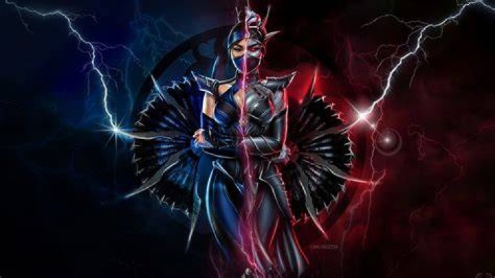 Desktop Wallpaper Kitana, Mortal Kombat, Video Game, Girl Warrior, Face
