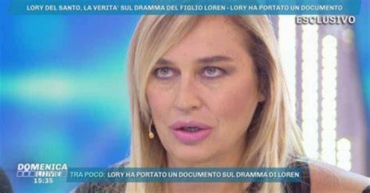 Domenica Live, Lory Del Santo rivela ecco chi &egrave; il padre di mio figlio
