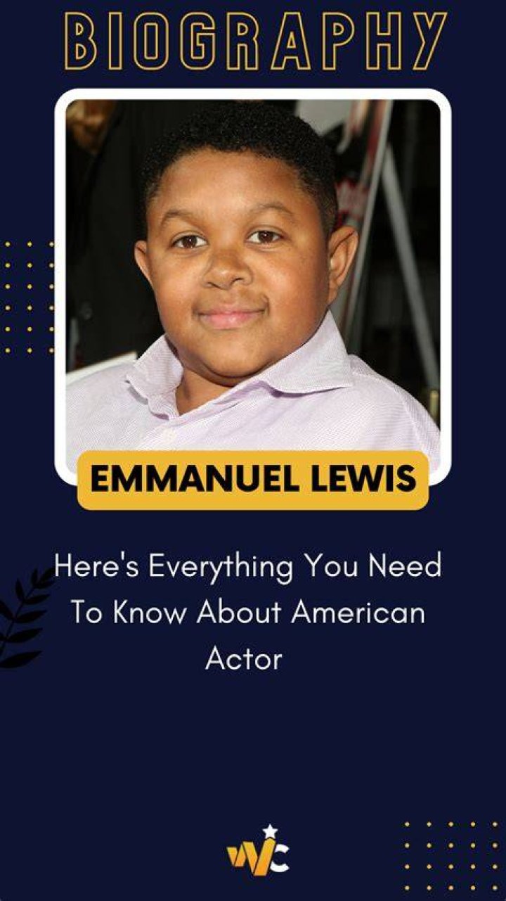 Emmanuel Lewis Biography Facts, Childhood, Family Life & Achievements