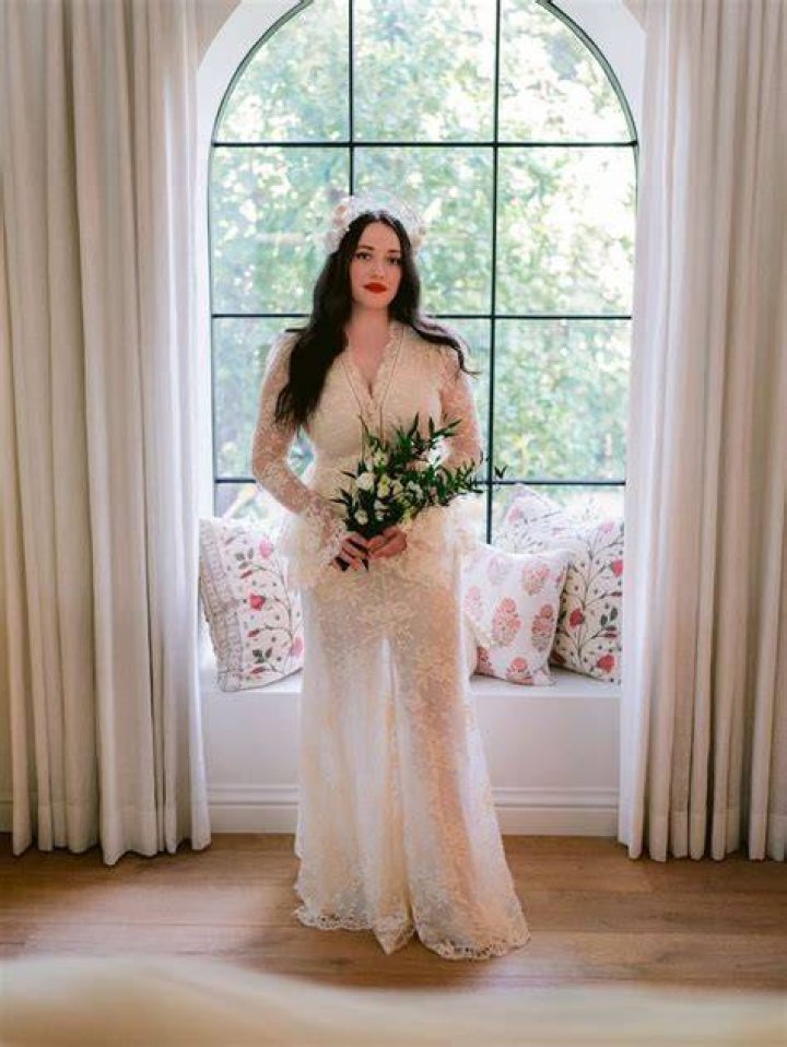 Kat Dennings Wore a Vintage Alexander McQueen Dress to Marry Andrew W.K