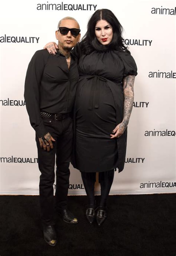 Kat Von D and husband Leafar Seyer first child
